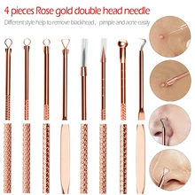 4 шт. игла для удаления прыщей игла средство от черных точек акне лечение акне иглы черная маска удаление акне удаления