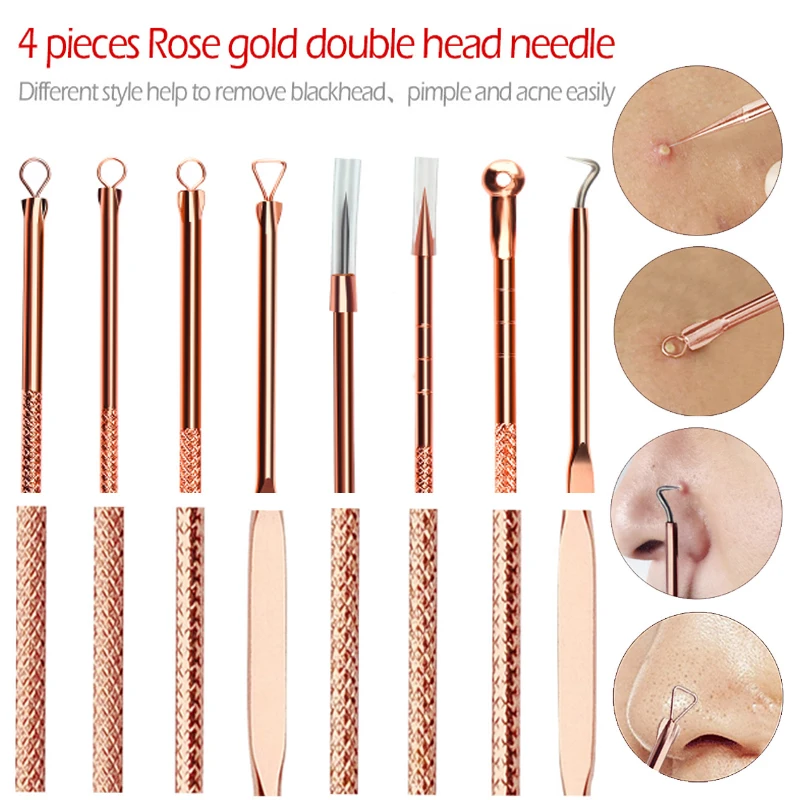 

4Pcs Acne Removal Needle Pimple Needle Blackhead Remover Acne Treatment Acne Needle Black Mask Acne Extractor Remover