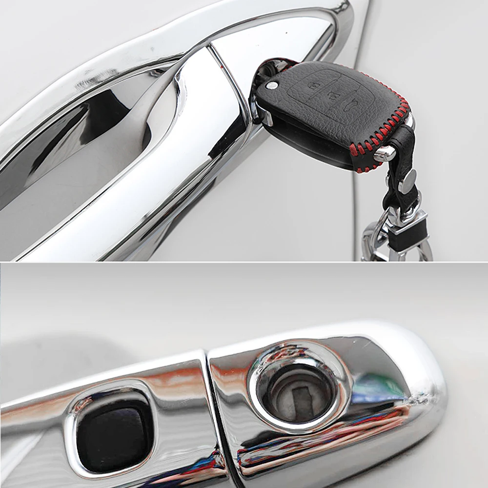  for Volkswagen VW Beetle New Beetle 2012~2018 Chrome Door Handle Cover Car Accessories Stickers Tri