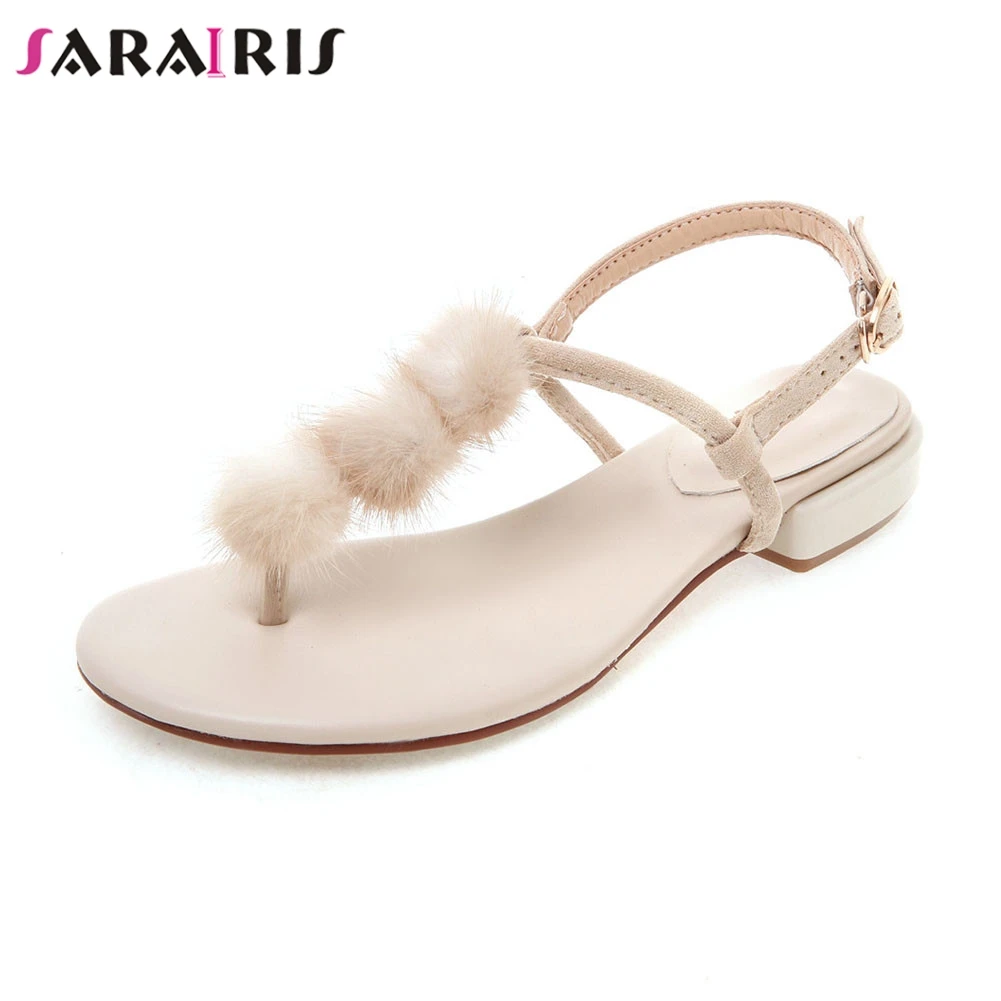 

SARAIRIS New fashion INS hot big size 32-43 summer sandals 2019 ladies women shoes woman causal soft sandals footwear shoes