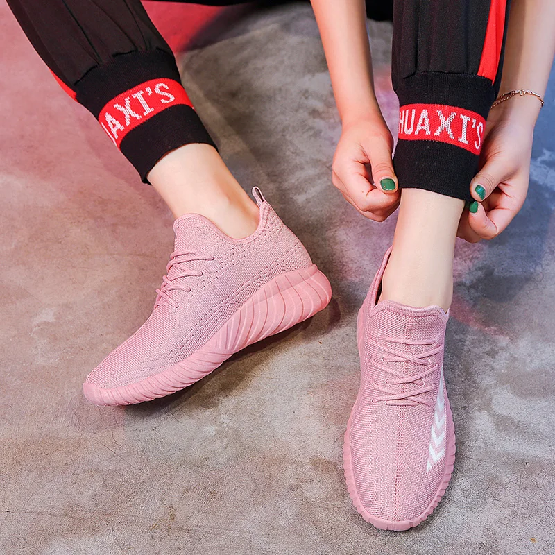 

2019New casual women Brand shoes Hot classic fashion autumn trend sports women shoes Comfortable Soft sneaker Flying woven shoes