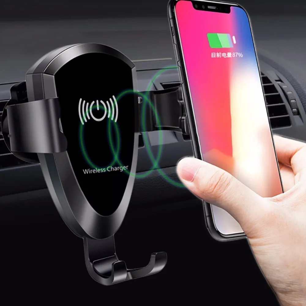 Cell Phone Qi Wireless Charger For Car Universal Gravity