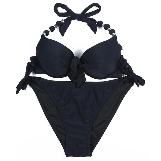 {Excellent|Wonderfull|Very Good|Very Recommended} EONAR Simwear Women 2018 Solid Brazilian Bikini Set Sexy Push Up Swimsuit Bathing Suit Women Beach Wear Plus Size Swimwear XXL Special Offers
