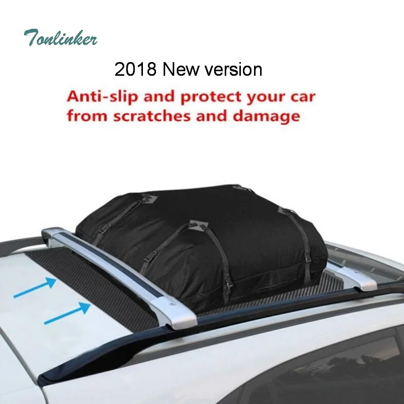 

Tonlinker 2018 New Universal Can be cut or folded Car Roof Cargo Bag Non-slip Shockproof Protective Grid Mat Size 100*90 cm