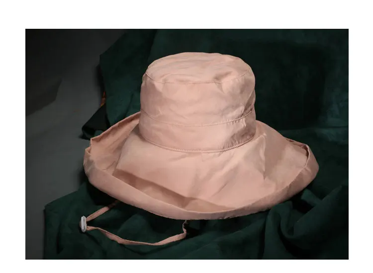 Женские одноцветные ветрозащитные шляпы от солнца, новинка, Весенняя Кепка с широкими полями, женская пляжная шляпа, Панама, Женская Летняя шляпка шапочка
