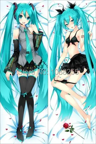 

Hatsune Miku Life Size DAKIMAKURA Hugging Pillow Case Anime Cover