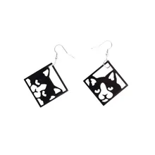 Nidu trendy jewelry fashion cute cat shape drop earring women modern romantic hanging dangle earrings
