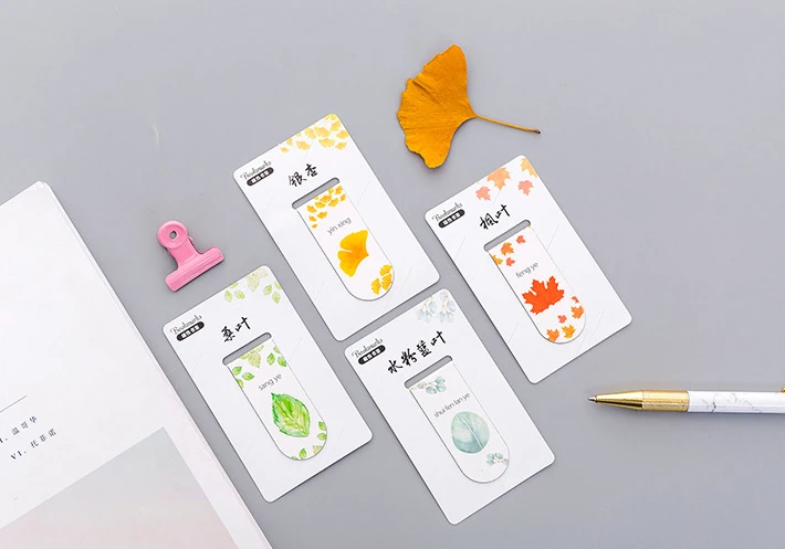 Осенний лист простой завод Закладка-магнит скрепка для бумаги школьные офисные принадлежности Escolar Papelaria подарочные канцелярские принадлежности