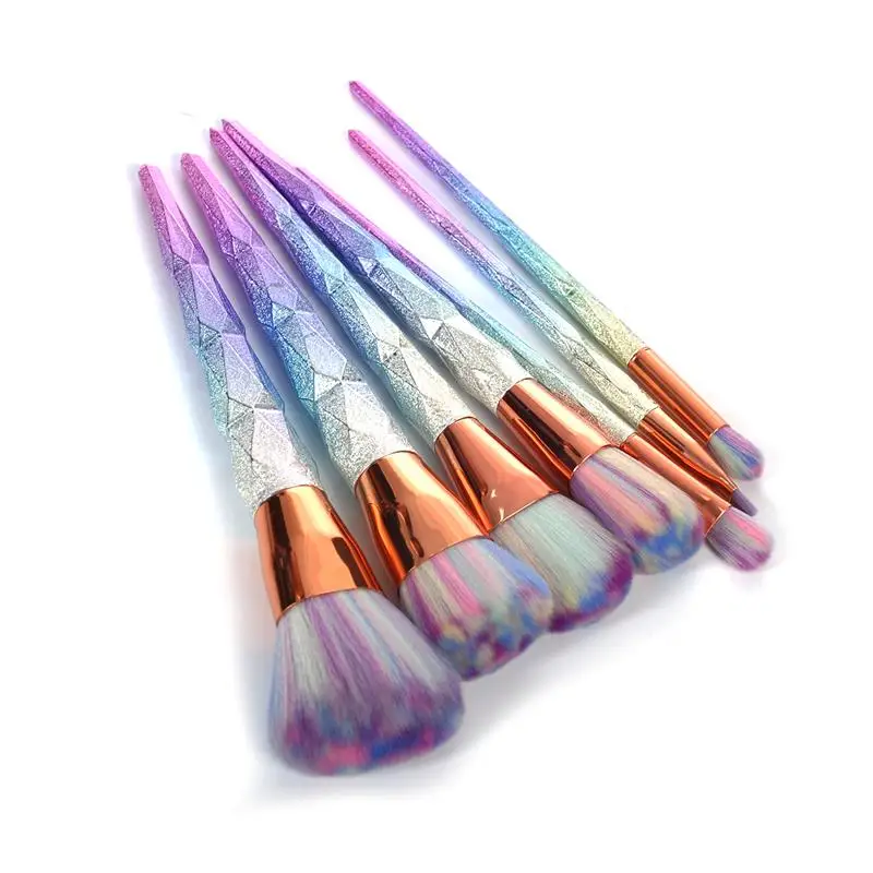 Набор кистей для макияжа в форме алмаза 7 шт.|brush kit|makeup brush setbrush set |