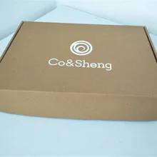 300 шт./лот на заказ крафт гофрированные почтовые коробки картонная коробка с напечатанным логотипом коробка упаковка для волос одежда подарочная коробка