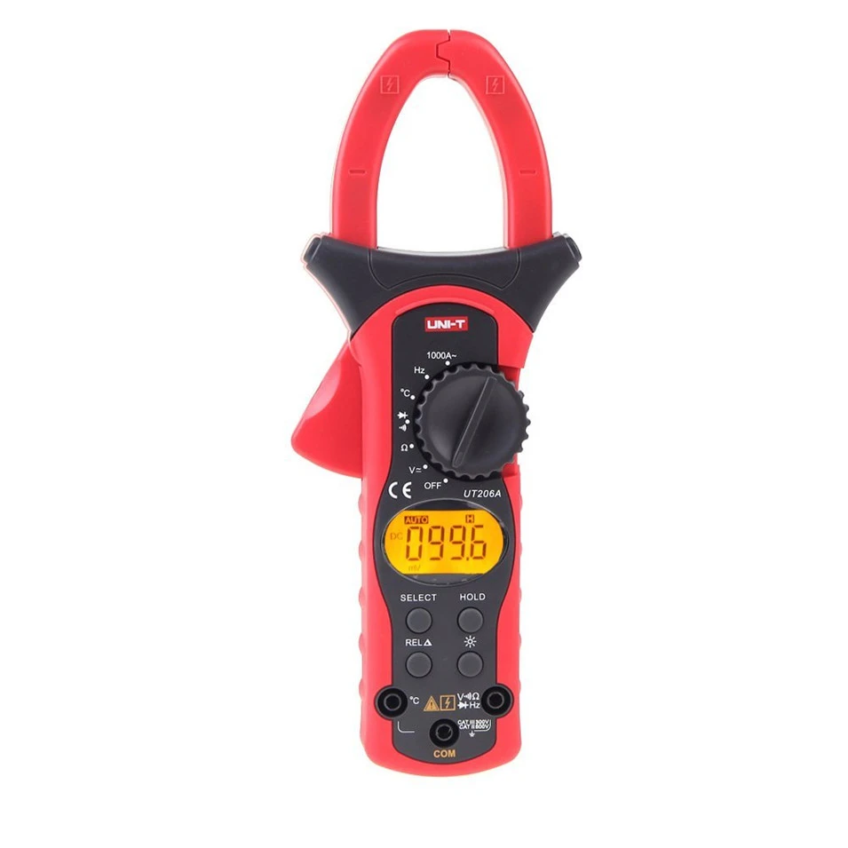 

UNI-T UT206A 1000A Digital Clamp Meter Voltage Current Resistance Insulation Tester Earth Ground Uni t Megohmmeter Multimeter