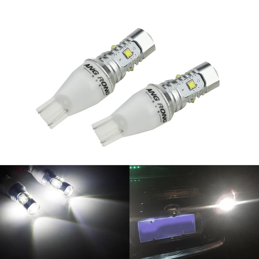 ANGRONG 2x955 921 T15 168 W16W 25W светодиодные лампы внутренний фонарь заднего хода DRL Белый
