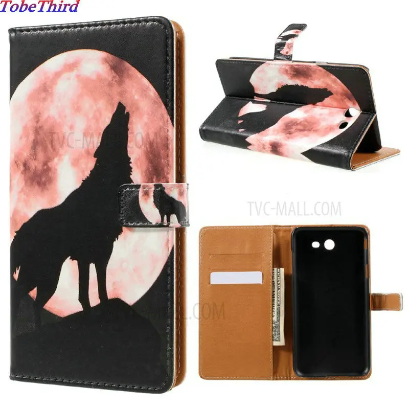 TobeThird Для Samsung J7 2017 Case Красочные Картины Кожа Карты Держатель Магнитный Откидная