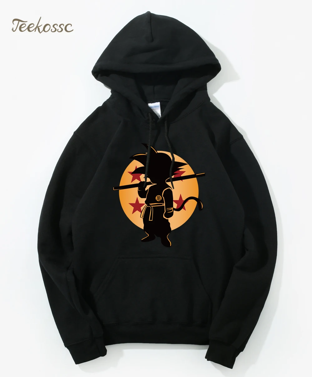 Dragon Ball Z Pocket Hoodie, мужские толстовки с капюшоном в японском стиле, мужская толстовка с капюшоном в стиле Драконий жемчуг,, Зимний пуловер, верхняя одежда с длинным рукавом