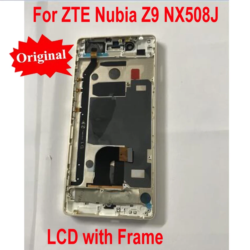 

100% Warranty Original LCD Display Touch Panel Screen Digitizer Assembly with Frame For ZTE Nubia Z9 NX508J Mobile Sensor Parts
