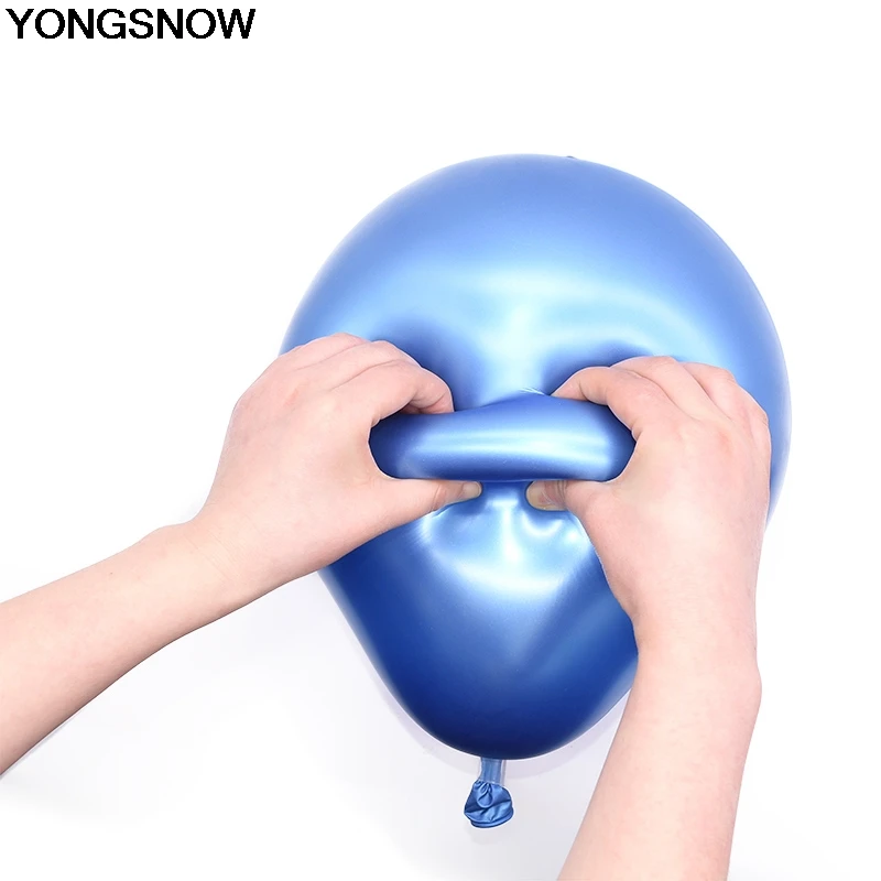 YONGSNOW 10/20 шт. 12 дюймовый толстый жемчужный металлический шар латексный гелиевый
