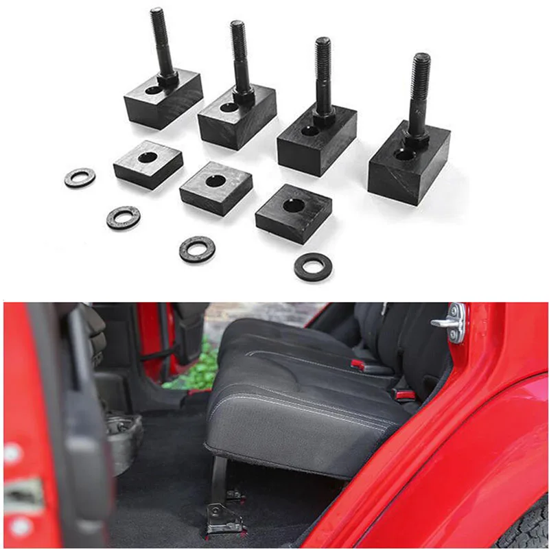 1Set Seat Spacers + Bolts Rear Seat Recline Kit with Bolts and Washers