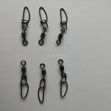 30 шт 12# черные Вертлюги с защелкой