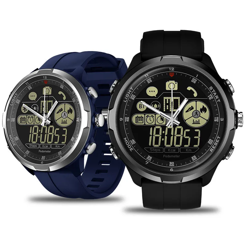 

Bluetooth Rugged Smartwatch 24-month Standby Time 50M Waterproof Smart Watch Remote Camera Call Compatible for IOS and Android