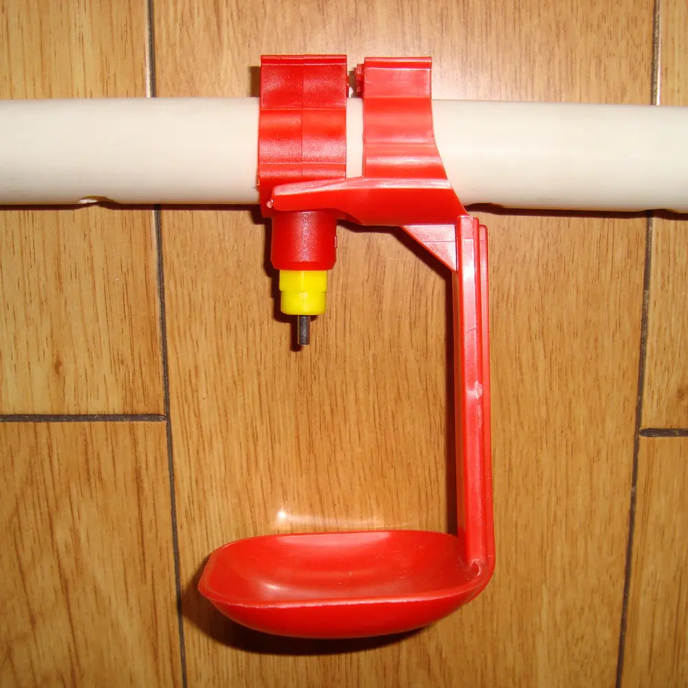 

20 snap lock nipple AND 20 Cups round pipe(25mm). Poultry chicken bird quail