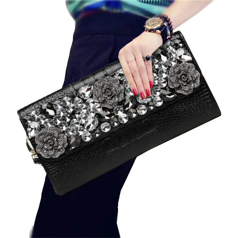 Diamond fashion handbag Women banquet bag with diamond women clutch bag shoulder Messenger bag