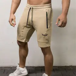 DERMSPE 2019 Новый Для Мужчин's шорты для бодибилдинга фитнес тренировки 5 цветов Нижняя хлопок мужской моды повседневное Короткие штаны