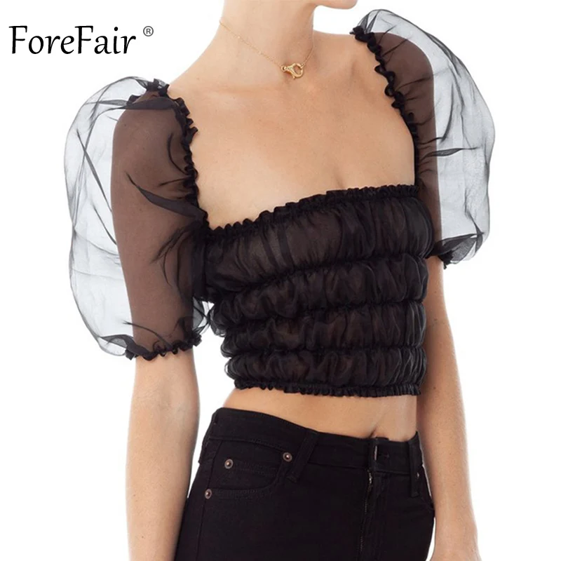 Forefair Lace Top Sexy Summer  (9)