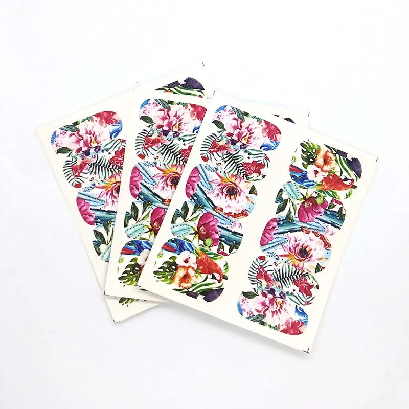 

nail stickers Beautiful flowers Nail Sticker Colorful Water Transfer Nail Decorations UV Gel Polish DIY Decals A05