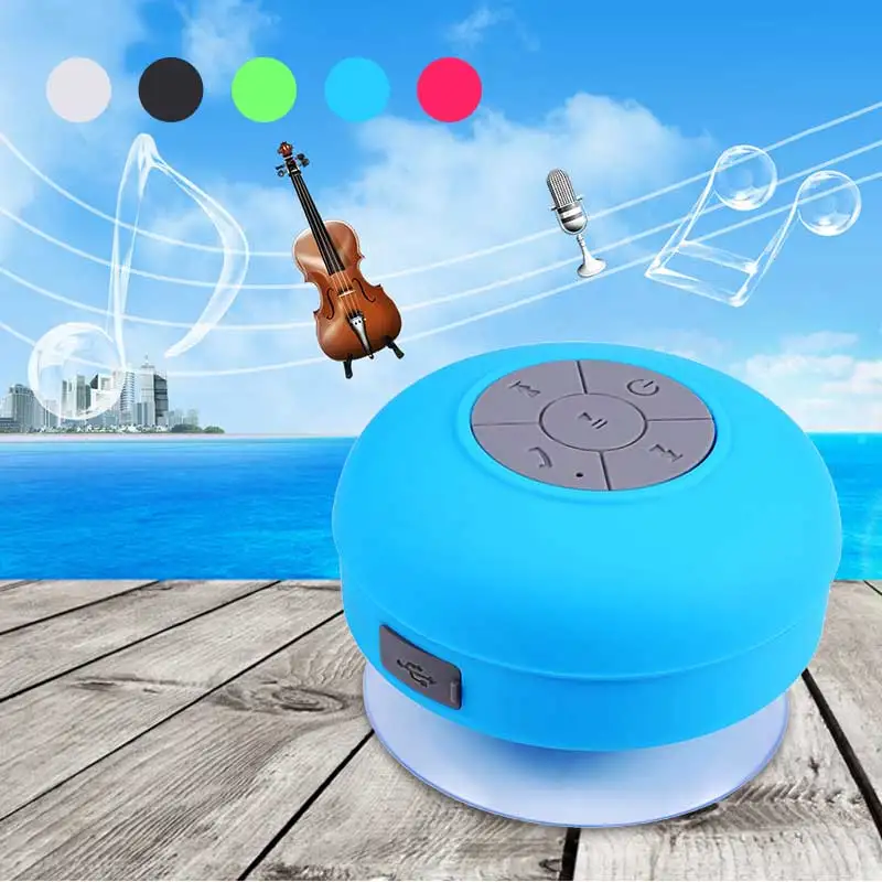 

Mini Waterproof IP45 LED Bluetooth 3.0 Portable Speaker Water Resistant Wireless Shower HIFI Speaker