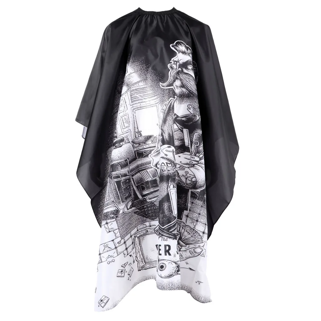 1 Piece Waterproof Barber Gown Men’s Hair & Beard Cape Hair Cutting Cloth Hairdressing Apron