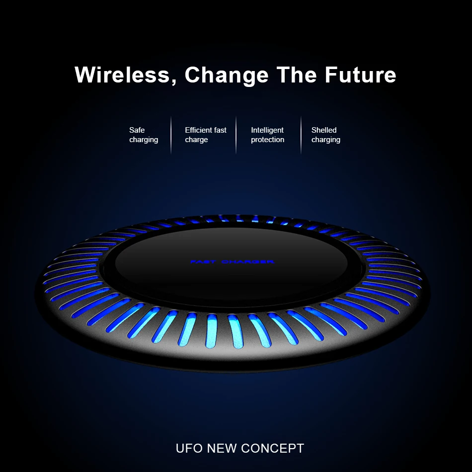 !ACCEZZ 10W Qi Fast Wireless Charger LED For Samsung S8 S9 Plus Xiaomi MIX 2S Huawei Mate Charging For iPhone X XS MAX XR 8 Plus (1)
