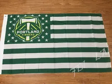 PORTLAND TIMBERS stripe Banner Bandera USA Soccer MLS Flag 3x5FT Custom Flag 90x150cm white sleeve with 2 Metal Grommets