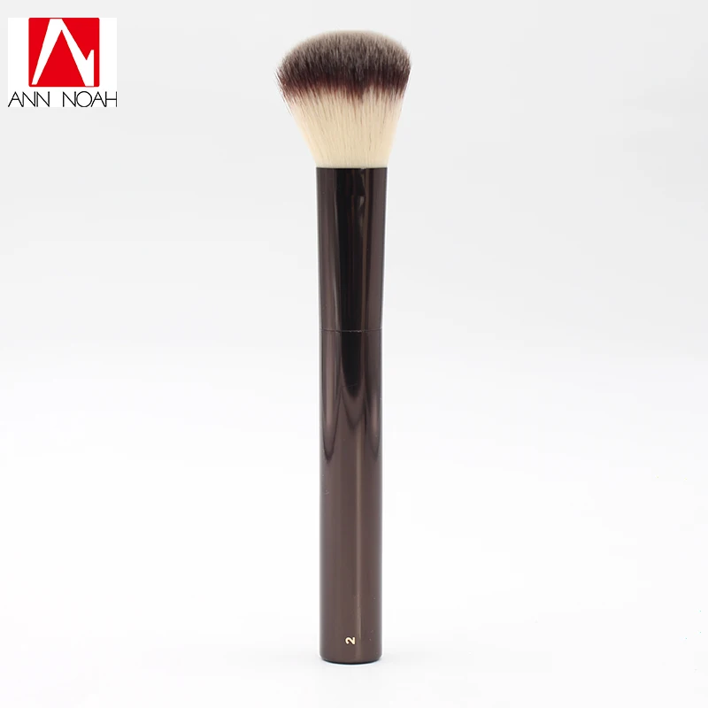 

High Quality Metal Handle Tkalon Bristle No 2 Foundation Blush Brush