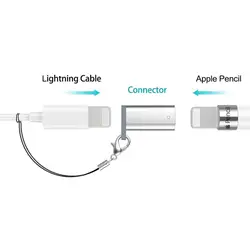 Горячий Портативный Серебряный Адаптер зарядного устройства для iPad Pro Карандаш Женский LightingTo женский iPad Pro Карандаш адаптер