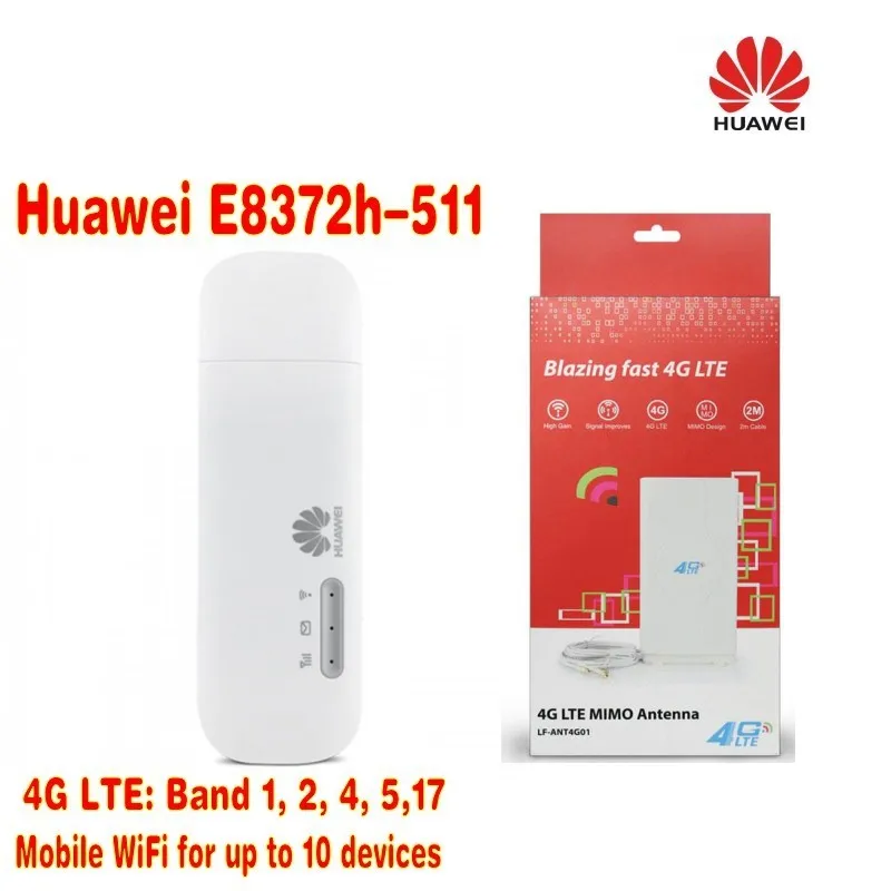 Huawei E8372h-511 LTE USB Wingle plus 49dBi 4G внешняя внутренняя LTE wifi антенна усилитель сигнала разъем TS9