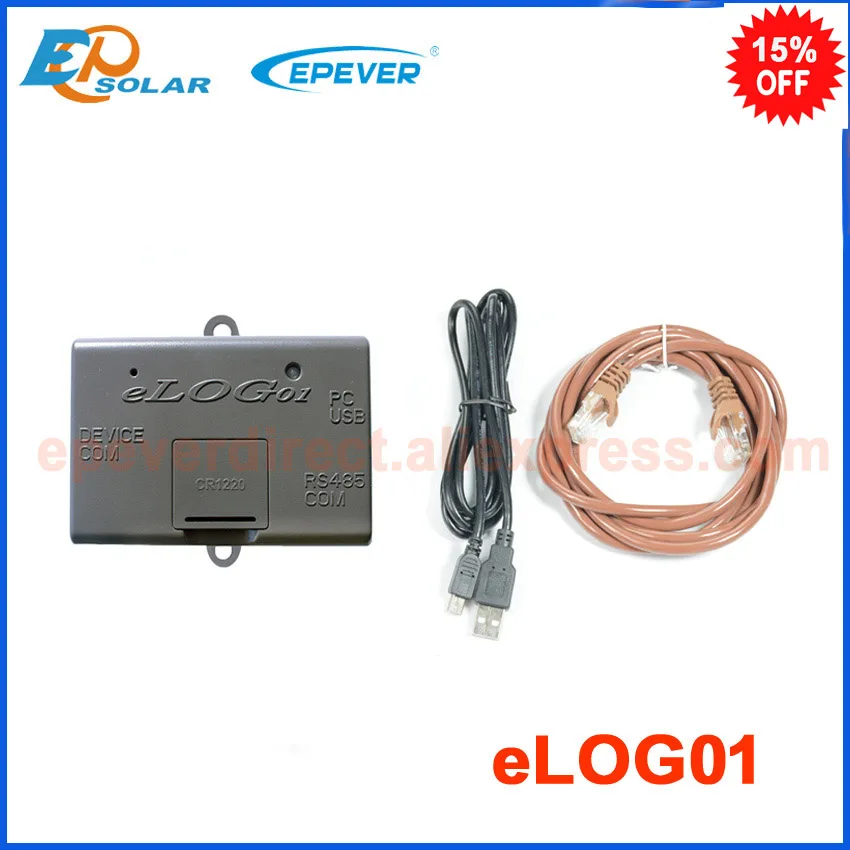 Elog01 сочетается с солнечным зарядным контроллером Tracer A Tracer BN series запись рабочих данных и загрузка данных