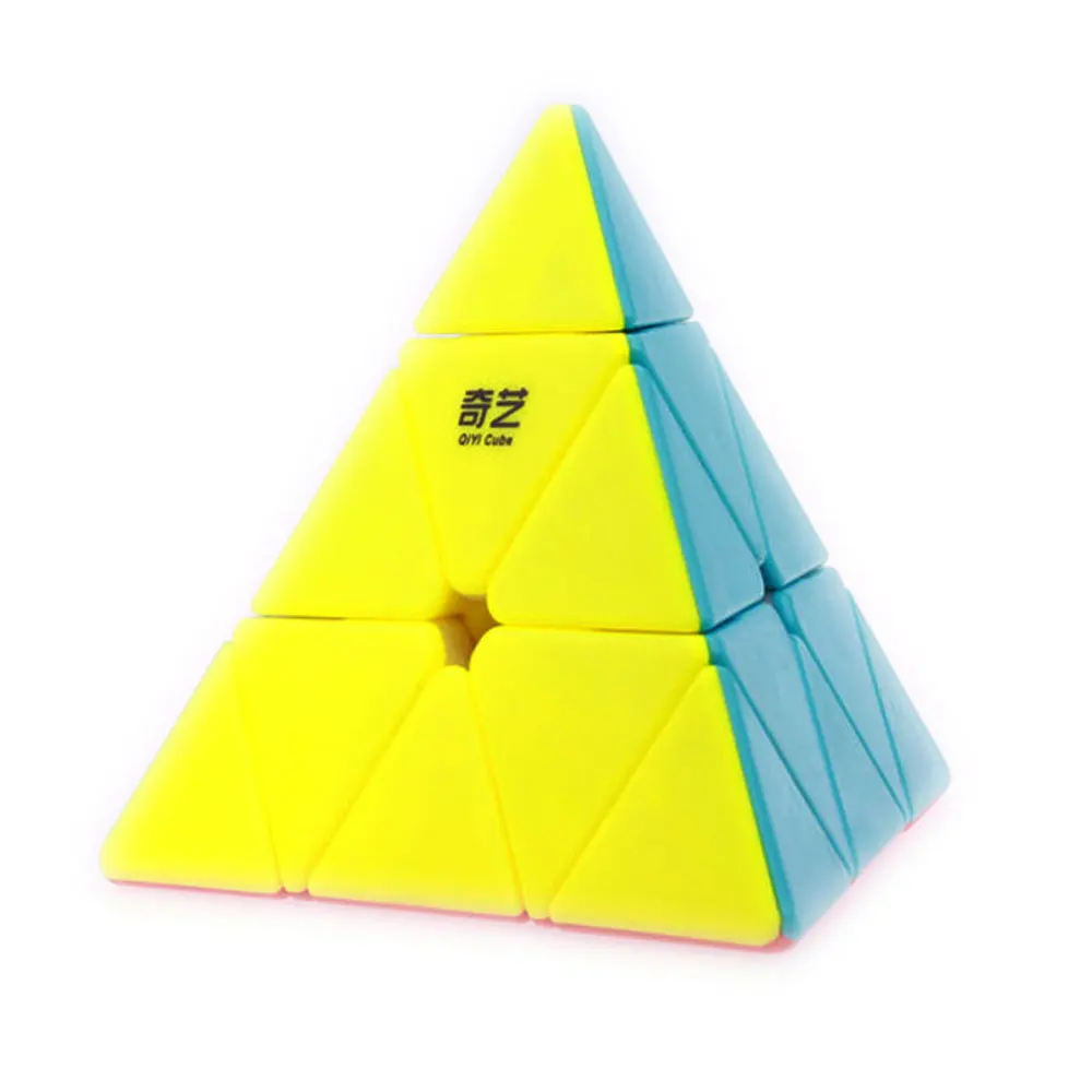 

QiYi Pyraminx QiMing Triangle Pyramid No Sticker Magic Cube Puzzle Speed Cubo Magico Educational Toys for Children kids Gifts