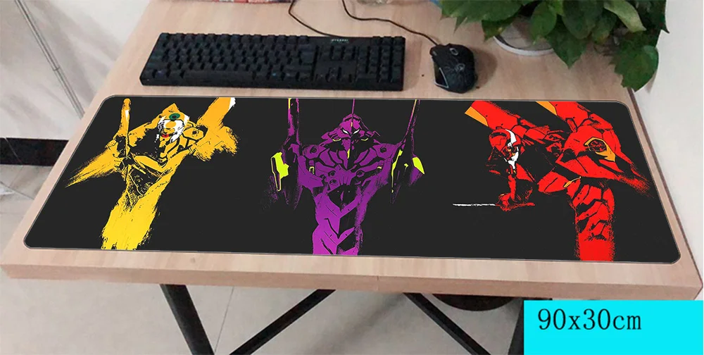 

evangelion mousepad gamer 900x300X3MM gaming mouse pad large Professional notebook pc accessories laptop padmouse ergonomic mat
