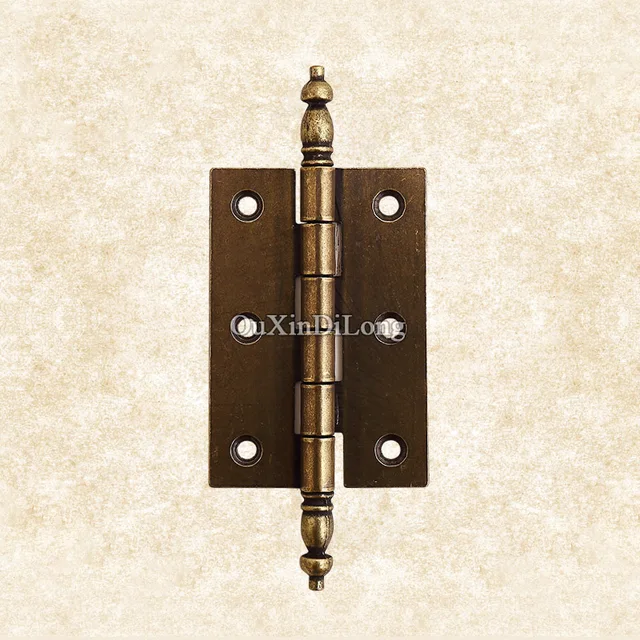 Top Designed 2PCS Metal Door Butt Hinges European Antique Furniture Top Designed 2PCS Metal Door Butt Hinges European Antique Furniture Hinges Cupboard Drawer Cabinets Kitchen Pulls - Top Designed 2PCS Metal Door Butt Hinges European Antique Furniture