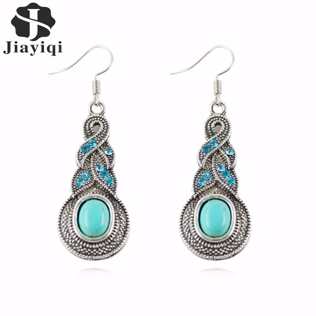 Fashion Women S Long Drop Earrings Silver Brilliant Green Stone Fashion Women S Long Drop Earrings Silver Brilliant Green Stone Dangle For