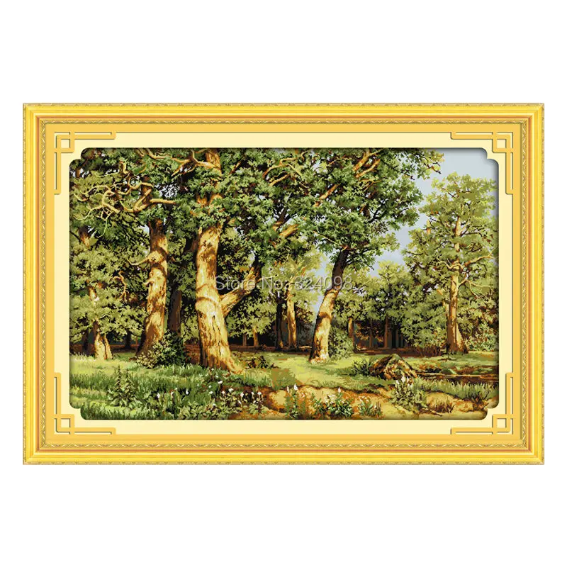 

Wholesale Needlework,Stitch,11CT 14CT Cross Stitch,Sets For Embroidery Kits,Oak forest Counted Cross-Stitching