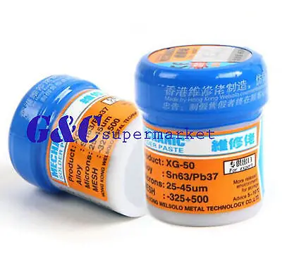 Механик репарации паяльная паста XG 50 (XG 500) 42 г Sn63/Pb37 25 45um|paste|paste solderp p |