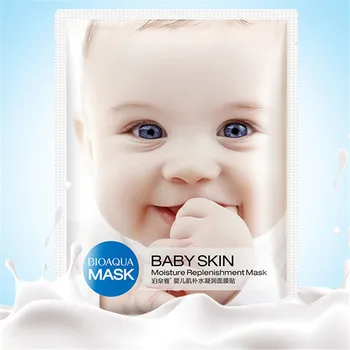 

500pcs/lotBIOAQUA Baby Skin Facial Mask Smooth Moisturizing Whitening Wrapped Mask Oil Control Mask Skin Care