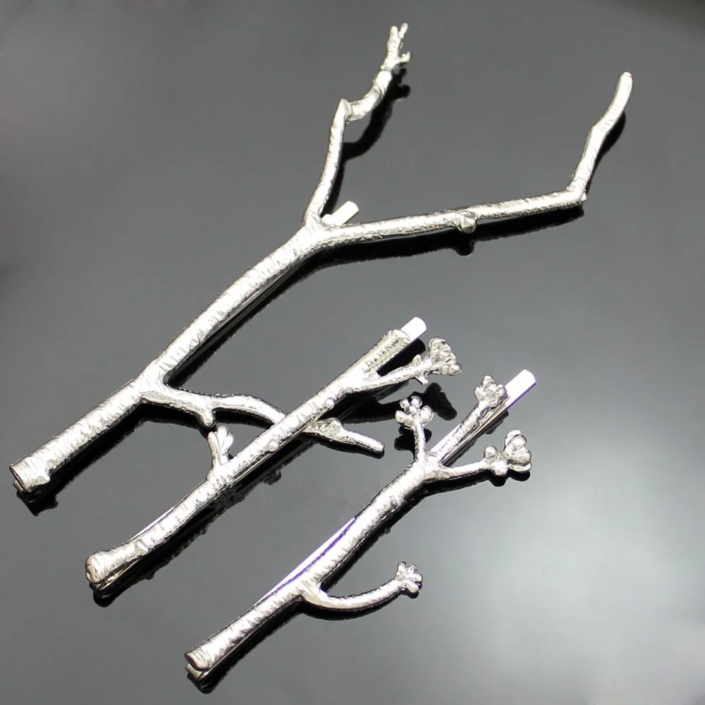 3 unids/set de joyería de moda de ramas de árbol horquillas Clips de pelo para las mujeres pinzas de pelo 4H3010 3 unids/set de joyería de moda de ramas de árbol horquillas Clips de pelo para las mujeres pinzas de pelo 4H3010