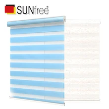 Сделанные для измерения рулонные жалюзи zebra 85~ 90% затенение скорость балдахин система день ночь жалюзи для гостиной спальни Индивидуальный размер