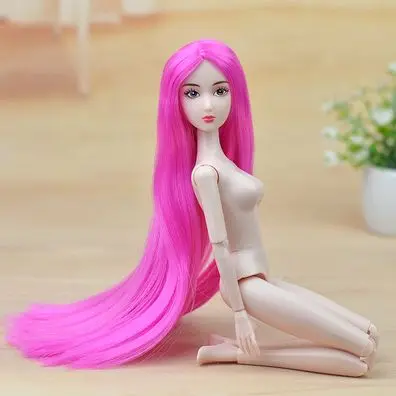 13 стилей Xinyi Обнаженная кукла/Отличное качество 14 суставов подвижные/длинные прямые волосы белая кожа для 1/6 Куклы Игрушки для девочек - Цвет: 8