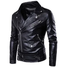 Ouma 2019 High-end Fine Punk Men's Leather Kali Leather Violence Handsome Motorcycle Leather Jacket Slim Harley Leather Jacket