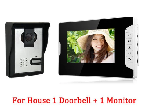 SmartYIBA проводной " дюймовый монитор видео дверной звонок Дверной телефон видеодомофон безопасность ночное видение 1 камера 2 монитор система