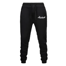 Осенние новые мужские спортивные штаны Marshall для фитнеса, мужские хлопковые брюки для бодибилдинга, Беговые брюки в повседневном стиле, спортивные брюки-карандаш