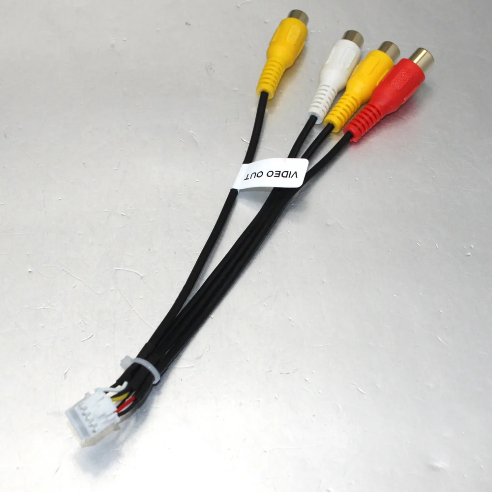 AtoCoto 10 контактный разъем для автомобильной стерео навигации Радио 4 RCA аудио видео